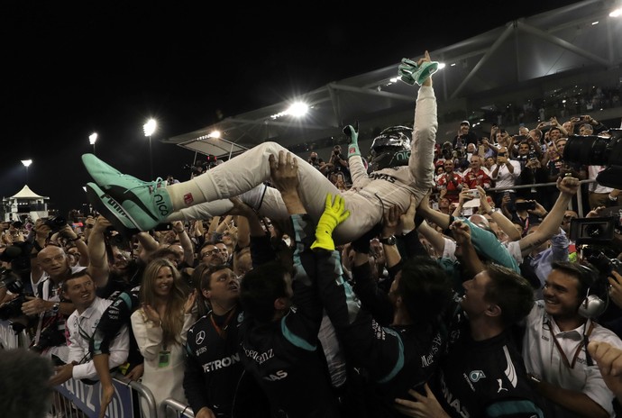 Nico Rosberg Fórmula 1 GP Abu Dhabi campeão (Foto: AP Photo/Hassan Ammar)