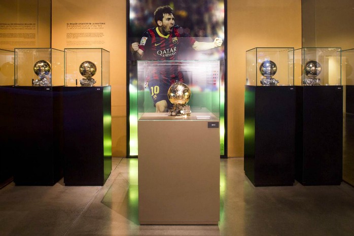 Bola de Ouro Messi museu Barcelona
