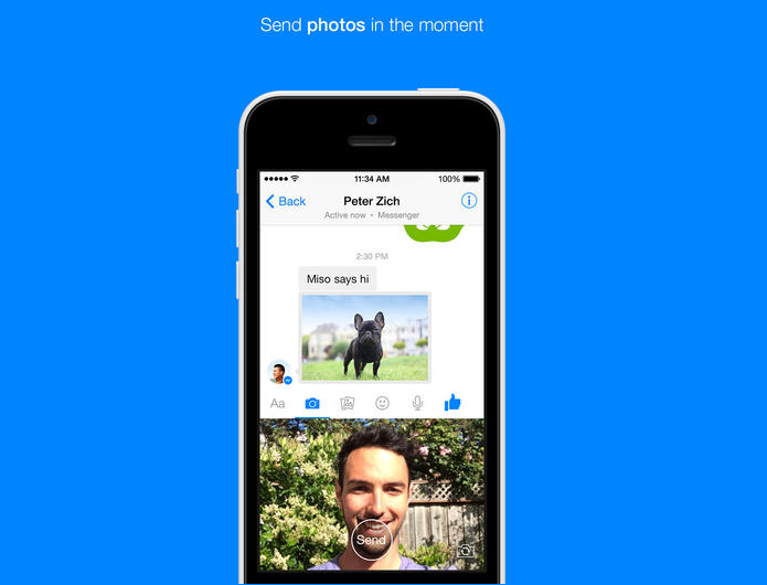 Messenger ganhou nova opção de envio de fotos (Foto: Divulgação/Facebook)