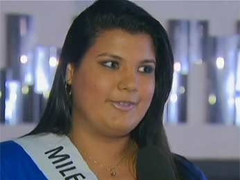 Milena Oliveira é eleita Miss Plus Size do Distrito Federal. Ela vai representar a capital do país no concurso nacional, que acontece em dezembro (Foto: TV Globo / Reprodução)