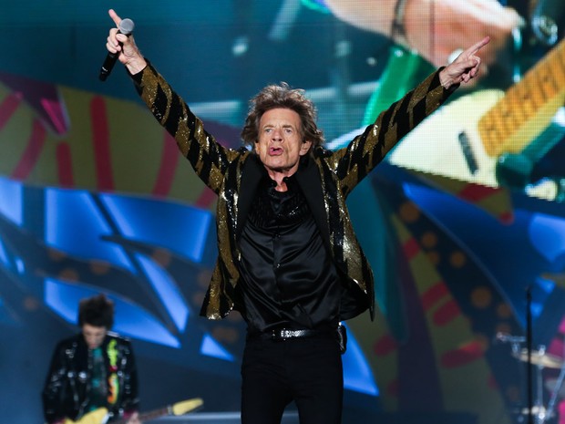 Mick Jagger em show em São Paulo (Foto: Manuela Scarpa/ Brazil News)