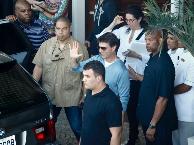 Tom Cruise vai ao Maracanã, onde gravará entrevista (Foto: Christian Rodrigues) Tom Cruise vai ao Maracanã, onde gravará entrevista (Foto: Christian Rodrigues)