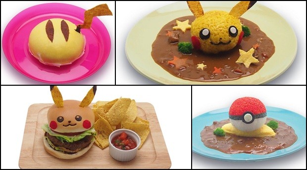 Pokémon pikachu em uma tigela de comida com uma onda ao fundo ia generativa