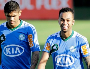 Luan e Wesley, treino Palmeiras (Foto: Ale Cabral / Futura Press)
