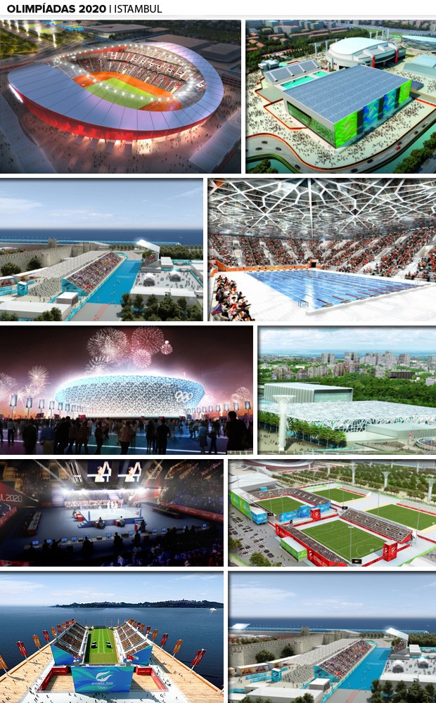 Veja as fotos do projeto de Istambul 2020 os Jogos dos dois