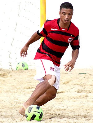 Benjamin na partida do Flamengo x Lokomotiv Moscow futebol de areia (Foto: Rodrigo Molina / Divulgação)