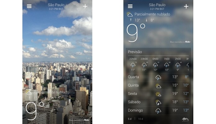 Yahoo! Tempo tem na interface seu ponto forte (Foto: Divulgação)