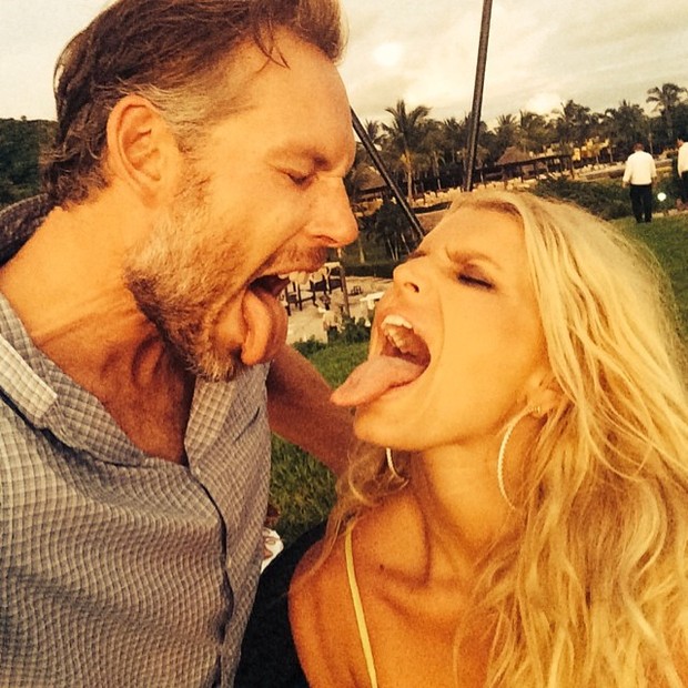 Jessica Simpson e o marido, Eric Johnson, em lua de mel (Foto: Instagram/ Reprodução)