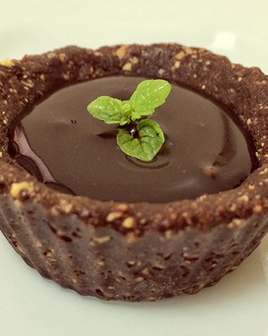 Tortinha de chocolate funcional (Foto: Fit Food Ideas)