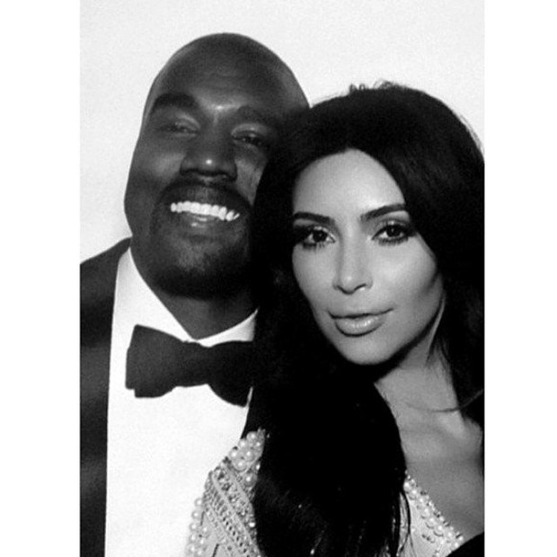 Kanye West e Kim Kardashian (Foto: Reprodução / Instagram)
