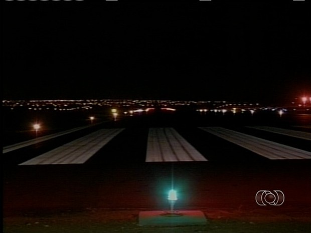 Pista do aeroporto de Araguaína já pode receber voos noturnos (Foto: Reprodução/TV Anhanguera)
