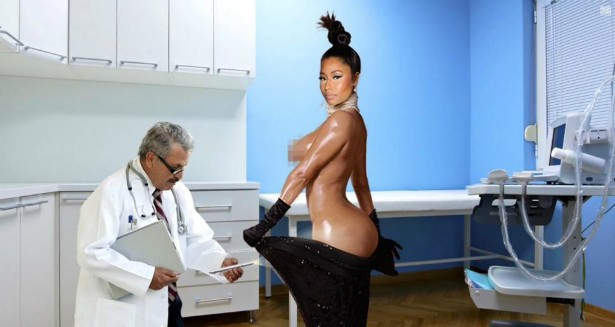 Nicki Minaj entrou na onda da "zoeira" com as fotos de Kim Kardashian com o bumbum de fora. (Foto: Reprodução)