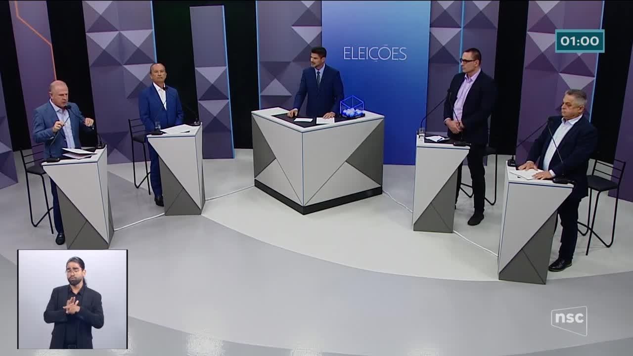 Vídeos: candidatos ao governo de Santa Catarina participam de debate na NSC TV