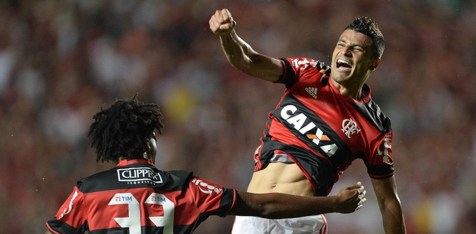 Flamengo x Internacional Éderson comemoração (Foto: Agência Estado)