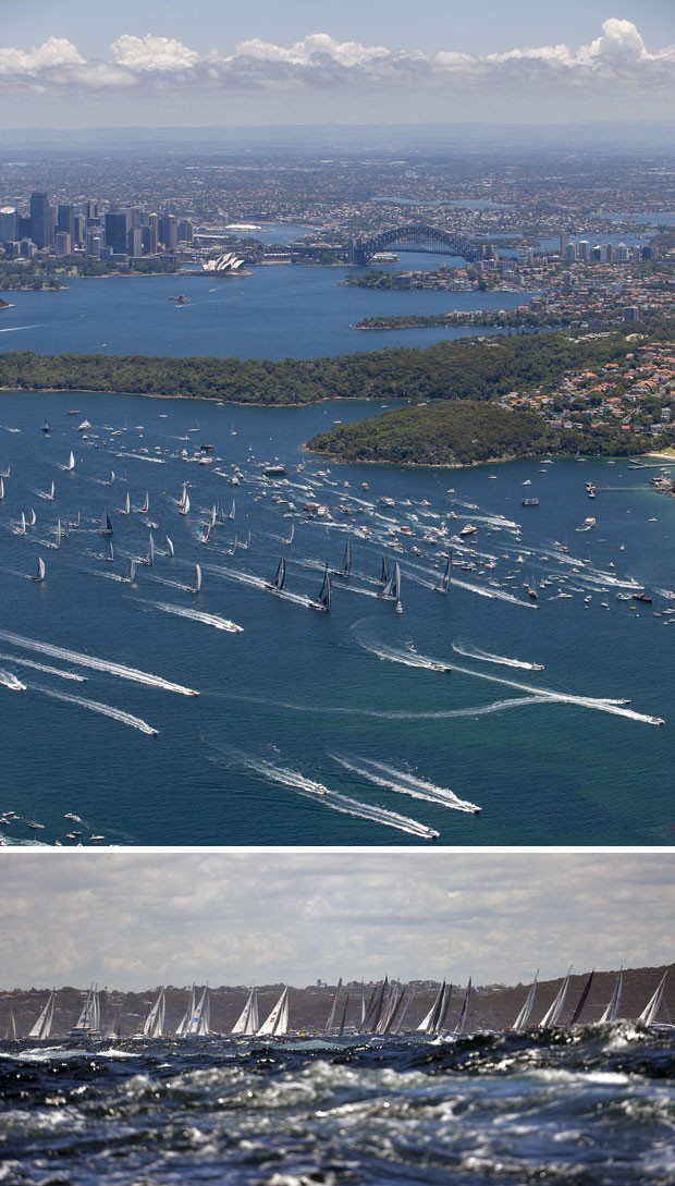 Regata entre Sydney e Hobart (Foto: Andrea Francolini/AFP)