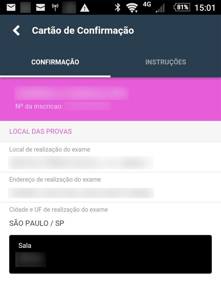 Local de provas do Enem 2016 também pode ser consultado pelo app oficial do MEC (Foto: Reprodução)