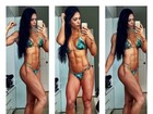 Bella Falconi mostra músculos em foto de biquíni em rede social