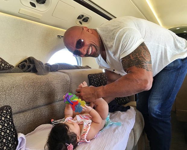 The Rock e Jasmine (Foto: Instagram / Reprodução)