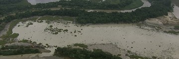 Vazamento de rejeito de mineração no Paraíba é contido (Reprodução/TV Vanguarda)