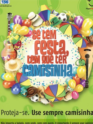 Cartaz da campanha do Ministério da Saúde pelo sexo seguro no carnaval (Foto: Divulgação/Ministério da Saúde) Cartaz da campanha do Ministério da Saúde pelo sexo seguro no carnaval (Foto: Divulgação/Ministério da Saúde)
