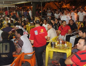 torcida do Corinthians, em João Pessoa, na Paraíba (Foto: Larissa Keren)