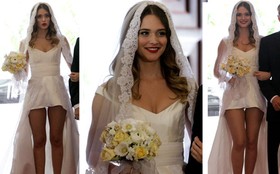 Causando de véu e grinalda! Confira o 'look' noiva de Fatinha em Malhação 