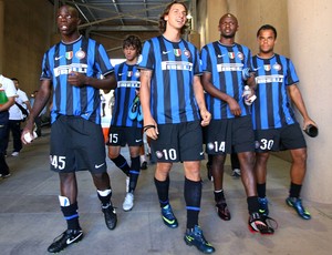 Balotelli Ibrahimovic Inter de Milão (Foto: Getty Images)