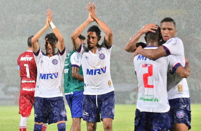 Hernane Bahia comemoração Santa Cruz Copa do Nordeste (Foto: Futura Press)