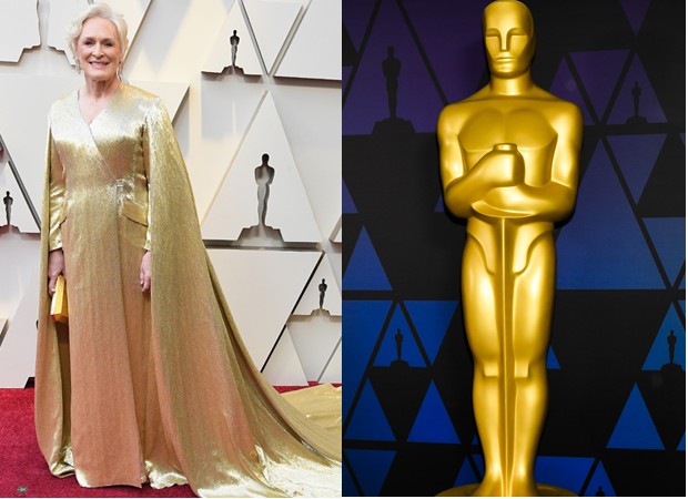 Glenn Close, favorita ao Oscar de Melhor Atriz: vestida de Oscar (Foto: Getty Images)