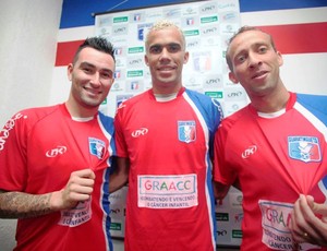 Eduardo Arroz, Fransérgio e Thiago Silvy (Foto: Fábio Rubinato/ AGF)