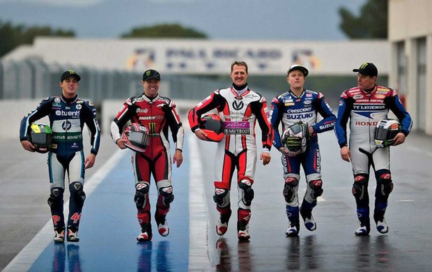 Schumacher  moto no circuito de Paul Ricard França (Foto: Reprodução/Facebook)