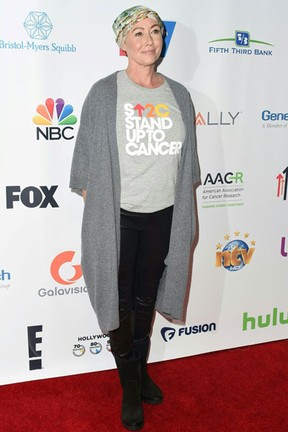 Shannen Doherty em evento beneficente em Los Angeles, nos Estados Unidos (Foto: Valerie Macon/ AFP)
