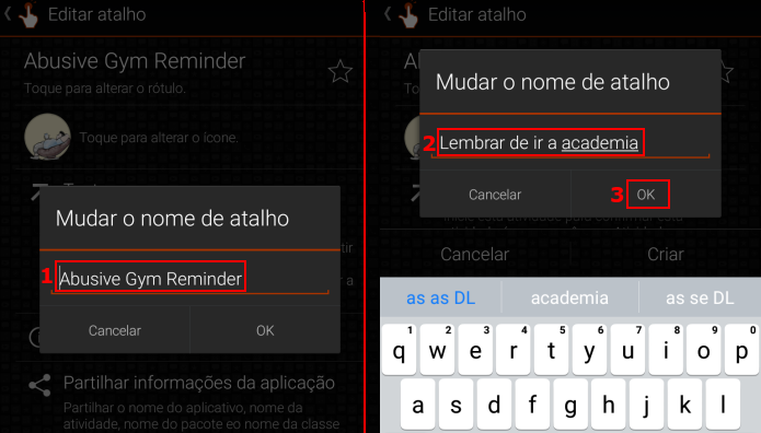 Mudando o nome da aplicação (Foto: Reprodução/Edivaldo Brito)