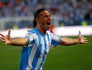 Demichelis malaga gol sporting gijon (Foto: Agência Reuters)