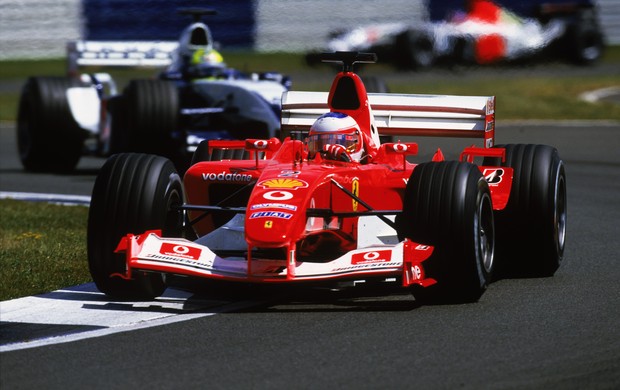 Rubens Barrichello Ferrari GP da Inglaterra de Fórmula 1 Silverstone 2003 (Foto: Agência Getty Images)