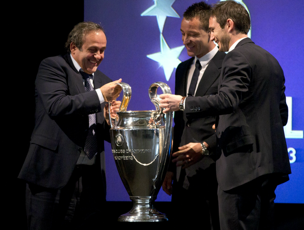 Platini Terry Lampard Liga dos Campeões (Foto: AP)