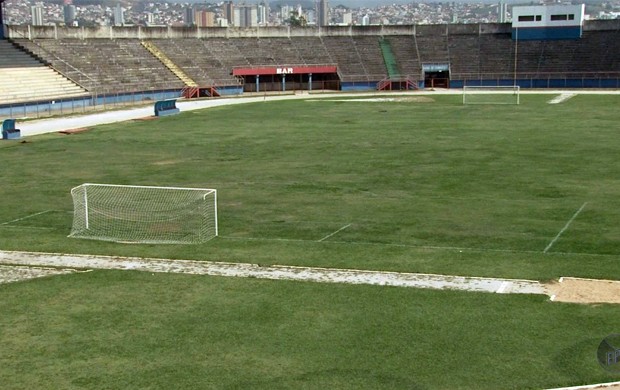 Estádio Manduzão pode virar a nova casa do Nacional (Foto: Reprodução EPTV / Marcelo Rodrigues)