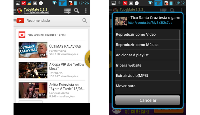 app para baixar videos e musicas do youtube