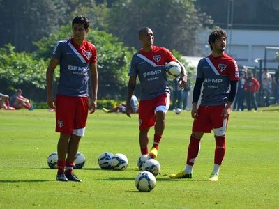ganso luis fabiano pato são paulo (Foto: Marcelo Prado)