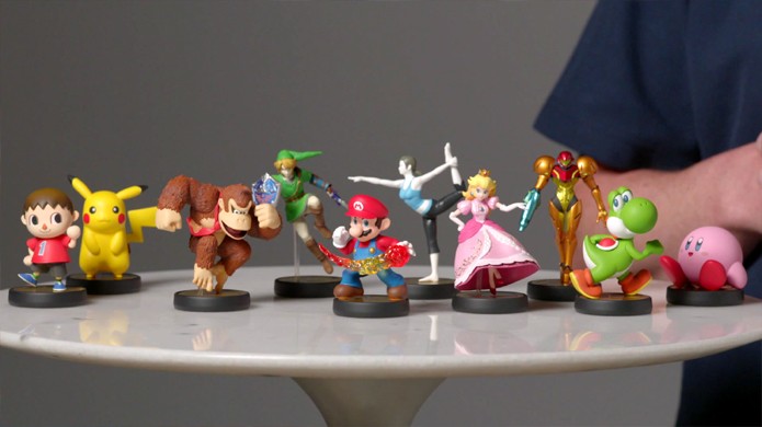 Bonecos Amiibo poderão ser usados em Super Smash Bros. e mais jogos (Foto: Reprodução: YouTube)