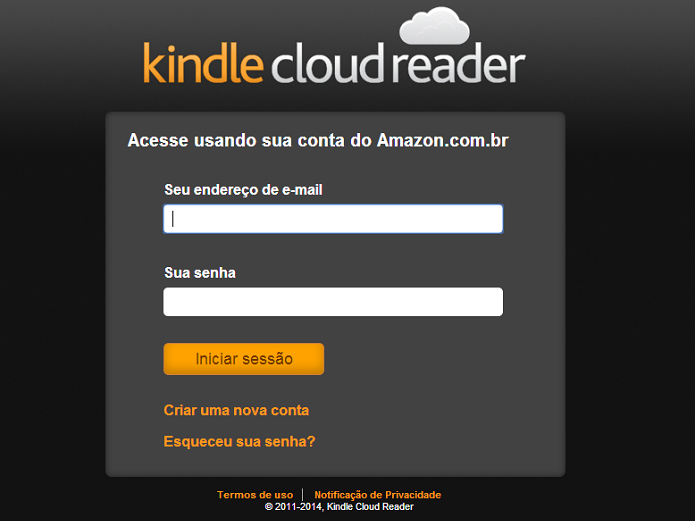 Kindle Cloud Reader chegou ao Brasil (Foto: Aline Jesus/Reprodução)