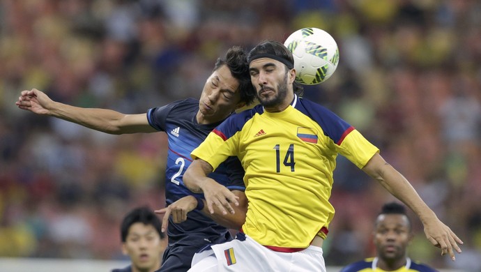 Sebastian Perez Sei Muroya Colombia x Japao (Foto: Reuters)