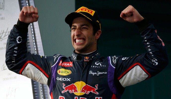 Daniel Ricciardo RBR pódio gp da austrália (Foto: Agência Reuters)