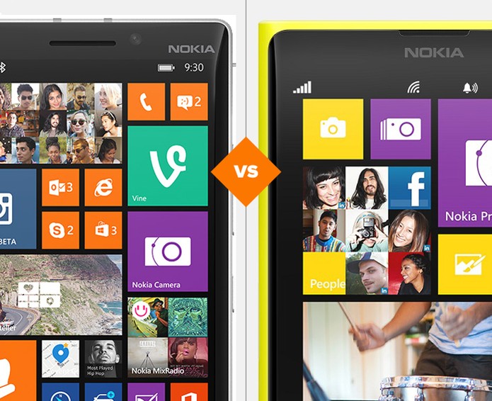 Lumia 1020 ou Lumia 930? Quem vence a batalha? (Foto: Arte/TechTudo) Lumia 1020 ou Lumia 930? Quem vence a batalha? (Foto: Arte/TechTudo)