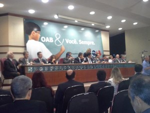 Reunião com presidentes da OAB, em São Luís (Foto: Jade Bonna/G1)