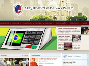 site arquidiocese são paulo (Foto: Reprodução)
