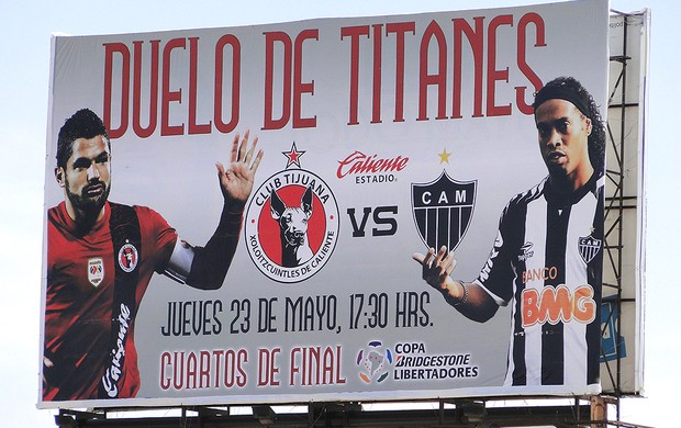outdoor Tijuana jogo Atlético-MG (Foto: Leonardo Simonini)