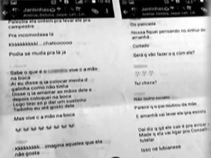 Conversa mostra que professora de escola infantil cometia maus tratos  (Foto: Reprodução/RBS TV)