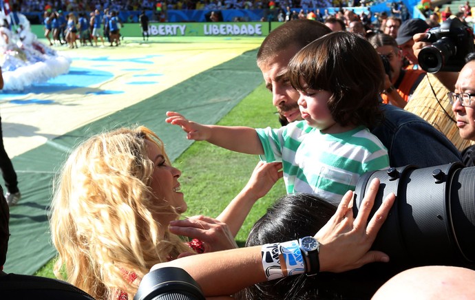 Festa de encerramento Shakira Piqué e milan maracanã final da copa 2014 (Foto: André Durão / Globoesporte.com)