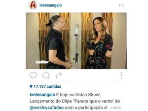 Clipe Ivete com Wesley Safadão (Foto: Reprodução/Instagram) Clipe Ivete com Wesley Safadão (Foto: Reprodução/Instagram)